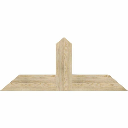 Ekena Millwork Portland Rough Sawn Timber Gable Bracket, Douglas Fir, 48"W x 20"H x 4"D x 6"F, 10/12 Pitch GBW048X20X0406POR00RDF
